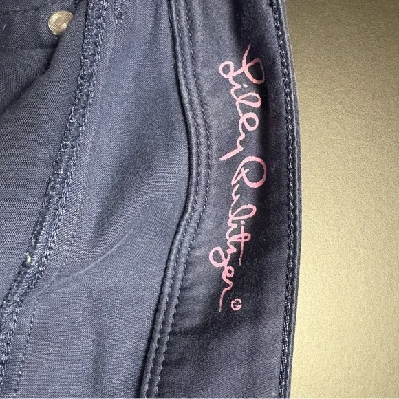Lilly Pulitzer Navy Skinny Pants - Picture 5 of 10